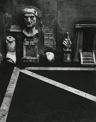 Ancient Roman Statue Remnants Photograph