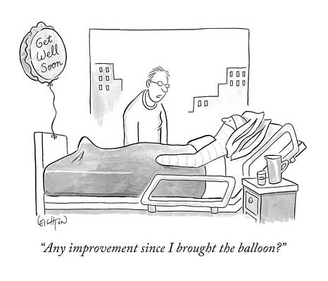 Humorous Hospital Room Scene Wall Art