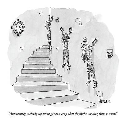 Clock Drawing - ?apparently by Jack Ziegler