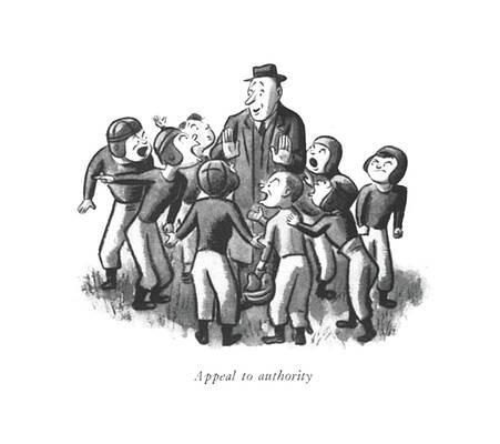 Youth Drawing - Appeal To Authority by William Steig