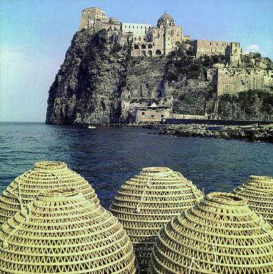 Nobody Photograph - Aragonese Castle On Ischia by Horst P. Horst