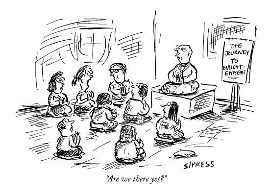 Journey to Enlightenment Cartoon Wall Art