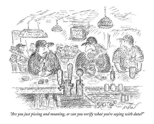 Bar Discussion on Data Wall Art