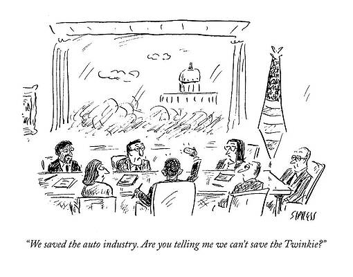 Boardroom Discussion on Saving Twinkies Wall Art