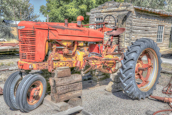 Architecture Wall Art featuring the photograph Artistic Tractor by Sue Leonard
