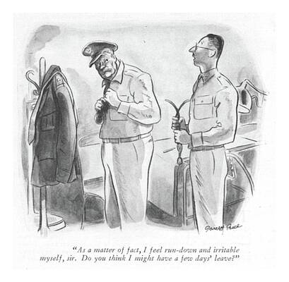 Combat Drawing - As A Matter Of Fact by Garrett Price