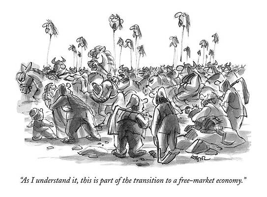 Europe Drawing - As I Understand by Lee Lorenz