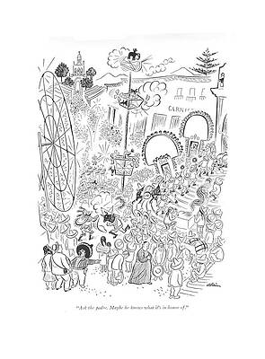 Prayer Drawing - Ask The Padre. Maybe He Knows What It's In Honor by  Alain