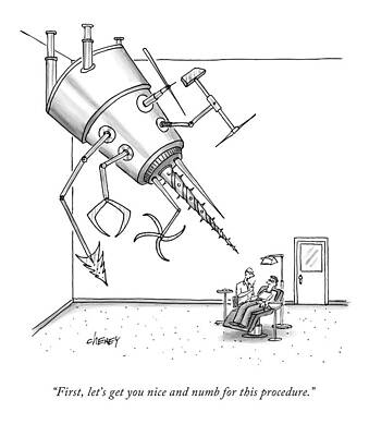 Humorous Dentist Visit Wall Art