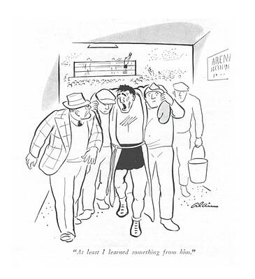 Round Drawing - At Least I Learned Something From Him by  Alain