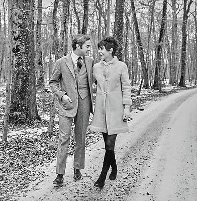 Happy Photograph - Audrey Hepburn And Dr. Andrea Mario Dotti by Henry Clarke