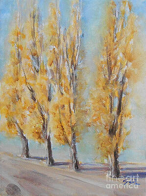 Wall Art featuring the painting Autumn by Jane See