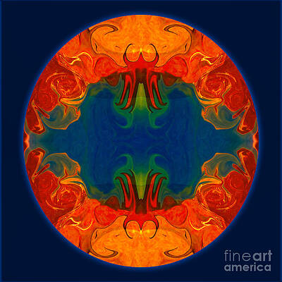 Red Painting - Awareness Intensified Abstract Healing Artwork By Omaste Witkows by Omaste Witkowski