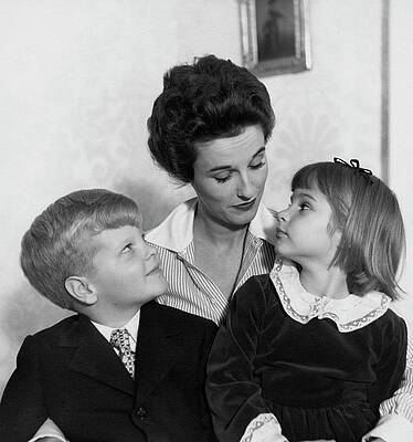 Family Portrait with Two Children Wall Art