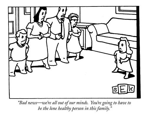 Family in a Comical Situation Wall Art