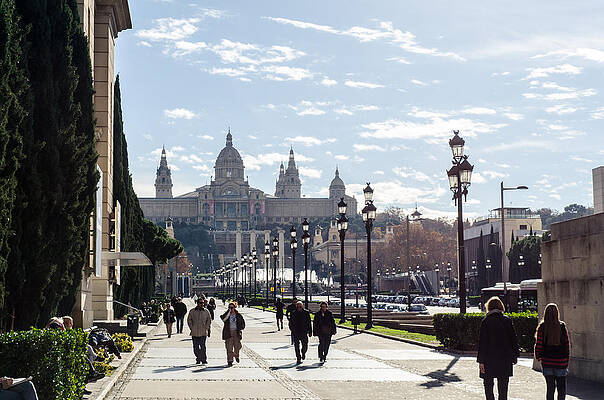 Architecture Photograph - Barcelona - Urban Scene #6 by AM FineArtPrints