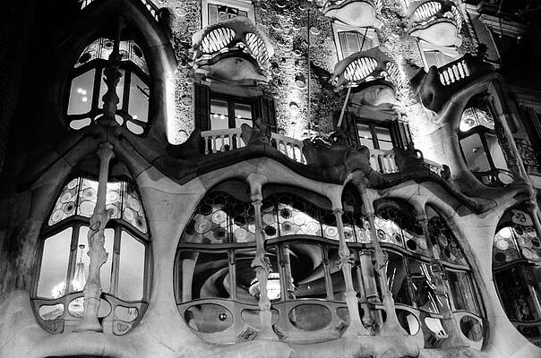 Architecture Photograph - Barcelona - Casa Batllo by AM FineArtPrints
