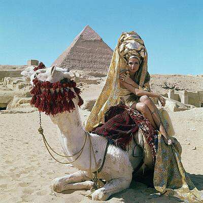 Fashion Shoot at the Pyramids Photograph