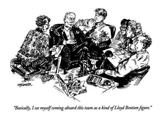 Professional Drawing - Basically, I See Myself Coming Aboard This Team by William Hamilton