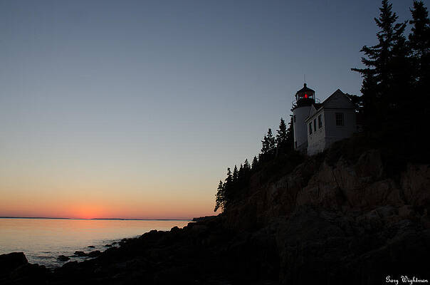 Wall Art featuring the photograph Bass Harbor Lighthouse by Gary Wightman