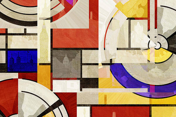 Wall Art featuring the photograph Bauhaus Rectangle THREE by BFA Prints