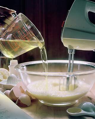 Bowl Wall Art featuring the photograph Beating Eggs by Karen Radkai