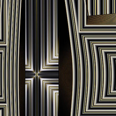 Geometric Wall Art featuring the digital art Behind Closed Doors by Vic Eberly