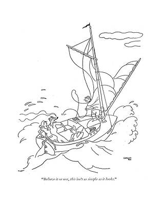 Sailing Misadventures Drawing