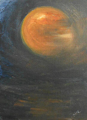 Sky Painting - Bella Luna 2 by Jane See