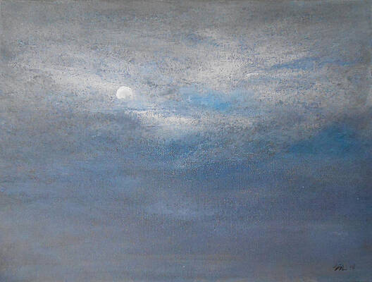 Sky Painting - Bella Luna by Jane See