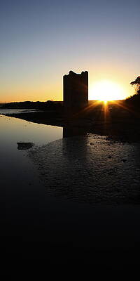 Water Wall Art featuring the photograph Belvelly Upright Pano by Mark Callanan