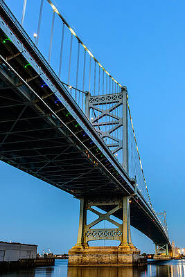 Philadelphia Wall Art featuring the photograph Ben Franklin Bridge by Louis Dallara