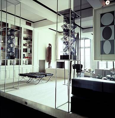 Antique Photograph - Betty And Francois Catroux's Living Room by Horst P. Horst