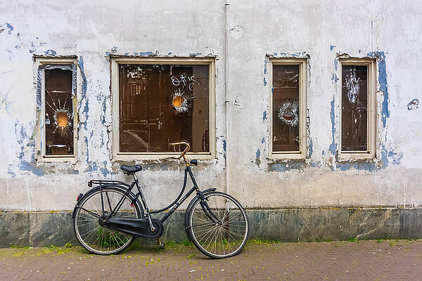 Architecture Wall Art featuring the photograph Bicycle by Sue Leonard