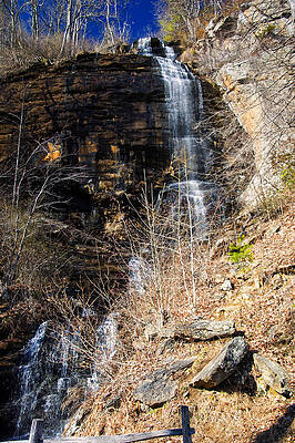 North Carolina Wall Art featuring the photograph Big Bradley Falls 6 by Flees Photos