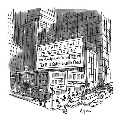 Clock Drawing - 'bill Gates' Wealth
Your Family's by Jon Age