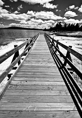 Wall Art featuring the photograph Black And White Bridge by Crystal Wightman