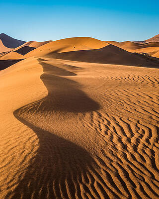 Nature Wall Art featuring the photograph Blowing Sand - Color Sand Dune Photograph by Duane Miller