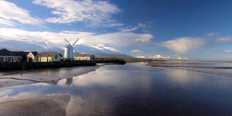 Reflection Wall Art featuring the photograph Blue And White Blennerville by Mark Callanan