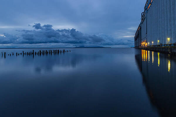 Wall Art featuring the photograph Blue Morning by Linda Ryma