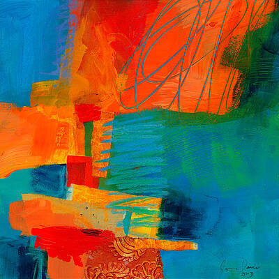 Vibrant Abstract with Bold Colors Wall Art