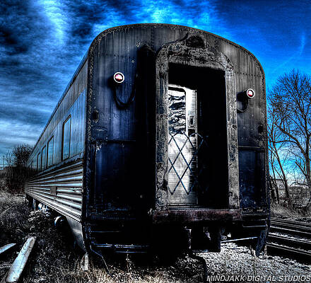 Sky Wall Art featuring the photograph Blue Train by Jonny D