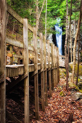 Cloud Wall Art featuring the photograph Boardwalk To Song by Jeff Sinon