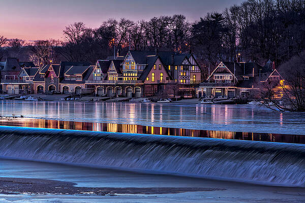 Boathouse Row at Dusk Photograph