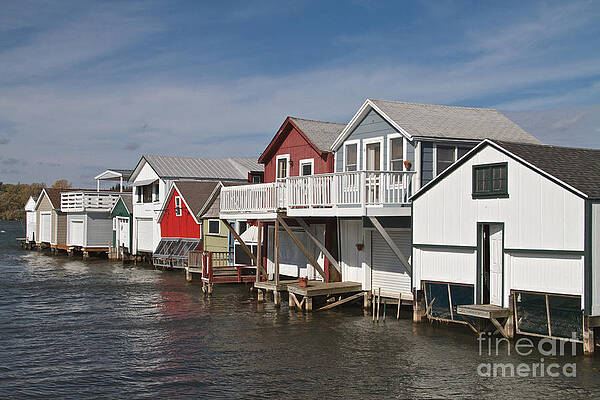 Finger Lake Photograph - Boathouse Row by William Norton