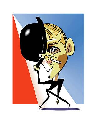 Fashion Drawing - Bob Fosse by Tom Bachtell