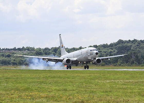 Wall Art featuring the photograph Boeing P-8 Poseidon by Shirley Mitchell