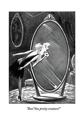 Woman Surprises Herself in Mirror Drawing