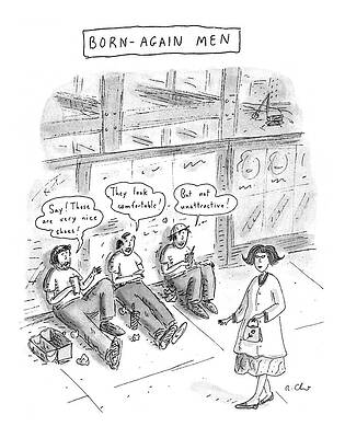 Construction Drawing - Born-again Men by Roz Chast