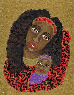 Woman Wall Art featuring the painting Born Is The King by Stacey Torres